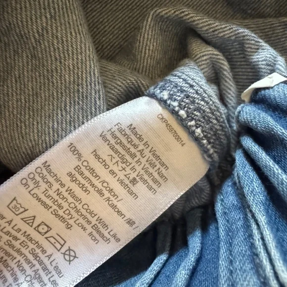 Madewell, Light Wash Denim, Pull-On, Wide Leg Pant, Cropped, Women's, Small - Picture 3 of 11